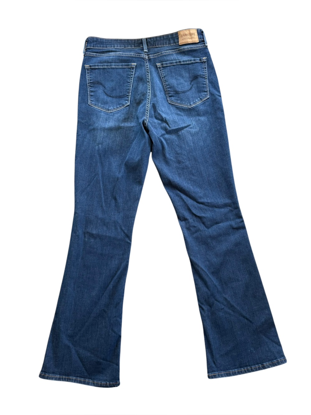 Signature by Levi Strauss Shaping Mid-Rise Bootcut Denim Jeans Size 30 Stretch